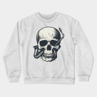 saxophone skull bohren & der club od gore Crewneck Sweatshirt